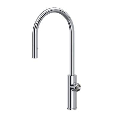 Rohl EC55D1APC - Eclissi™ Pull-Down Kitchen Faucet With C-Spout - Less Handle