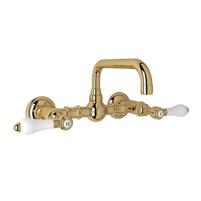 Rohl A1423LPIB-2 - Acqui® Wall Mount Bridge Lavatory Faucet With U-Spout