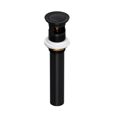 Rohl 0127DOFMB - Lavatory Push Drain With Overflow