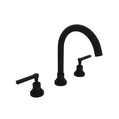 Rohl A2208LMMB-2 - Lombardia® Widespread Lavatory Faucet With C-Spout