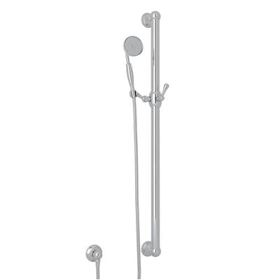 Rohl 1272EAPC - Handshower Set With 39" Grab Bar and Single Function Handshower
