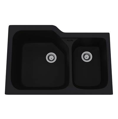 Rohl 6337-63 - Allia™ 33" Fireclay 2 Bowl Undermount Kitchen Sink