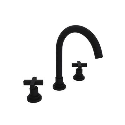 Rohl A2208XMMB-2 - Lombardia® Widespread Lavatory Faucet With C-Spout