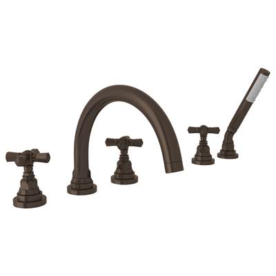 Rohl A2314XMTCB - San Giovanni™ 5-Hole Deck Mount Tub Filler