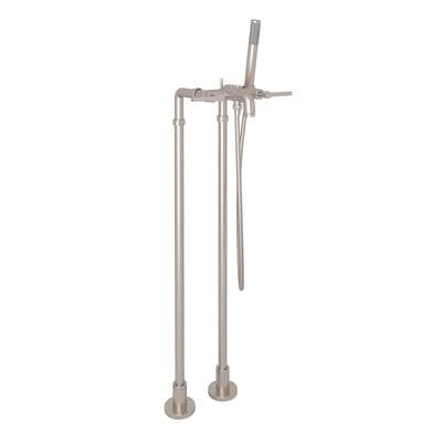 Rohl AKIT2202NLMSTN - Lombardia® Floor Mount Tub Filler