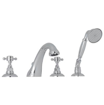 Rohl A1464XMAPC - Acqui® 4-Hole Deck Mount Tub Filler