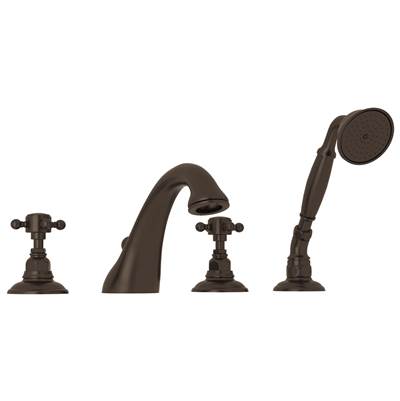 Rohl A1464XMTCB - Acqui® 4-Hole Deck Mount Tub Filler