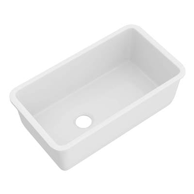 Rohl 6497-00 - Allia™ 34" Fireclay Single Bowl Undermount Kitchen Sink
