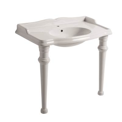 Simas SIAR8642GBWG - Console With Sink And Ceramic Legs