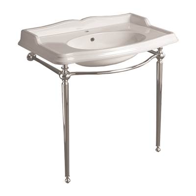 Simas SIAR864CG1WG - Console With Sink And Chrome Legs