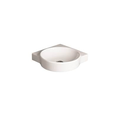 Simas SIFL24WG - Rounded Wallhung Washbasin - 495X495X110Mm