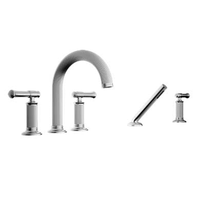 Santec 3455AT75-TM - Trim - Roman Tub Filler With Hand Shower