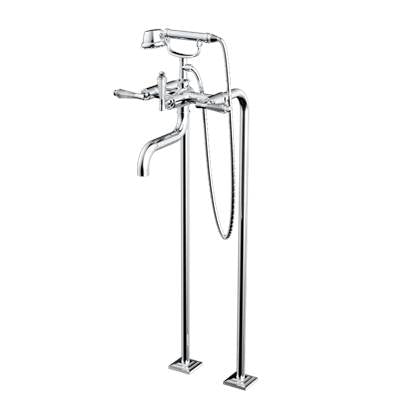 Santec 7050DC75 - Floor Mount Tub Filler With Hand Shower