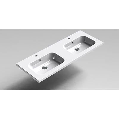 Sonia 168132 - Sonia -Sx9 Basin 48''(120Cm) Double 1 White Ceramic(D)