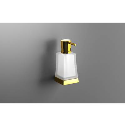 Sonia 138456 - Sonia -S7 Soap Dispenser Wm Glass-Gold(D)