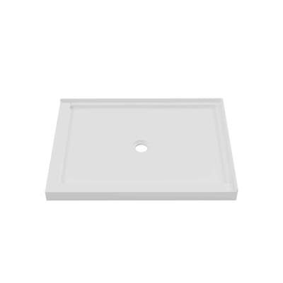 T.H. Smith Co THS-S48-36R - 48X36, Rh Corner Double Threshold Shower Base, Centre Drain