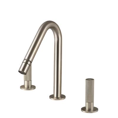 Treemme TR6020 - 3 Hole Bidet Faucet-2 Handles - Swivel Spray