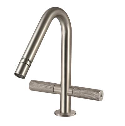 Treemme TR6024 - Single Hole Bidet Faucet-2 Handles - Swivel Spray