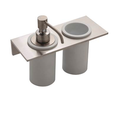 Treemme TR9071 - Wallmount Soap Dispenser & Tumbler Holder