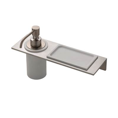Treemme TR9072 - Wallmount Shelf With Soap Dispenser