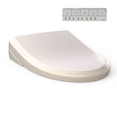 Toto SW4724#12 - WASHLET S7 Electronic Bidet Toilet Seat with EWATER+ Bowl and Wand Cleaning, Classic Lid, Elongated, Sedona Beige