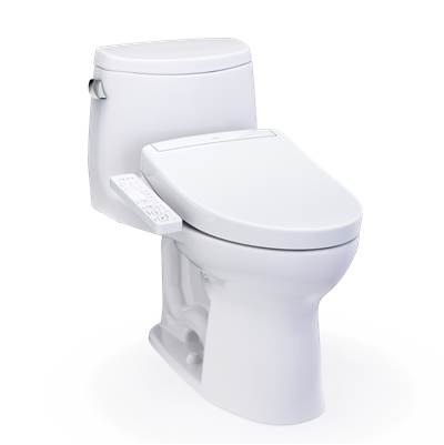 Toto MW6043346CEFG#01 - WASHLET+ UltraMax II One-Piece Elongated 1.28 GPF Toilet and WASHLET+ S2 Bidet Seat, Cotton White