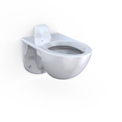 Toto CT728CUVG#01 - TORNADO FLUSH Commercial Flushometer Wall-Mounted Toilet with CEFIONTECT, Elongated, Cotton White