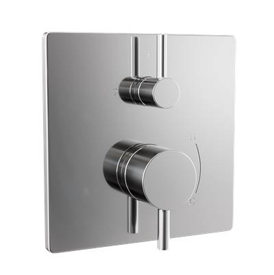 Toto TBV02802U#CP - Square Pressure Balance Valve with Diverter Trim, Polished Chrome