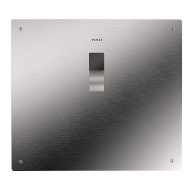 Toto TET2LB31#SS - ECOPOWER Touchless 1.28 GPF High-Efficiency Concealed Toilet Flushometer Valve for Back Spud with 14 x 12 Cover Plate, Stainless Steel