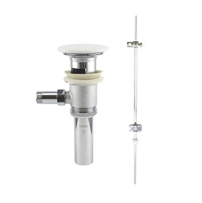 Toto THP737#01 - TOTO Lever Faucet Drain Fitting Assembly with White Ceramic Drain Cover