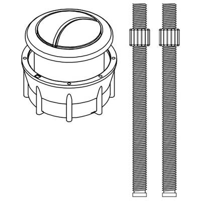 Toto THU848#PN-A - Push Button Assembly - Polished Nickel AND Push Rods