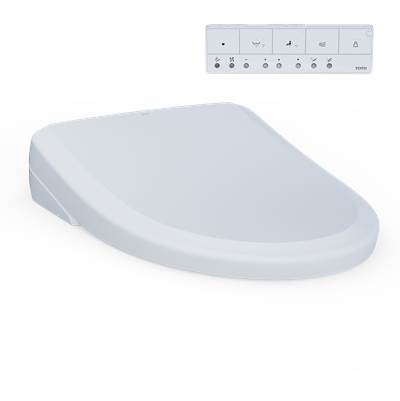 Toto SW4734AT40#01 - WASHLET+ S7A Electronic Bidet Toilet Seat, EWATER+ Bowl and Wand Cleaning, Auto Open and Close Classic Lid, Elongated, Cotton White