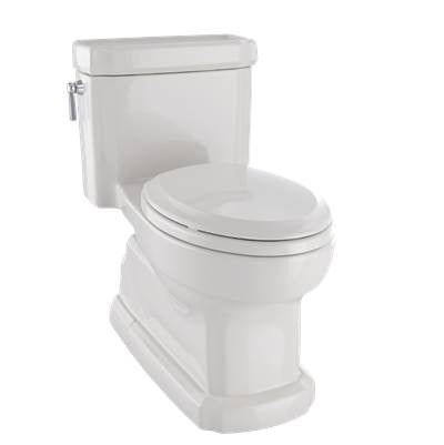 Toto MS974224CEFG#12 - Eco Guinevere Elongated 1.28 GPF Universal Height Skirted Toilet with CEFIONTECT and SoftClose Seat, Sedona Beige