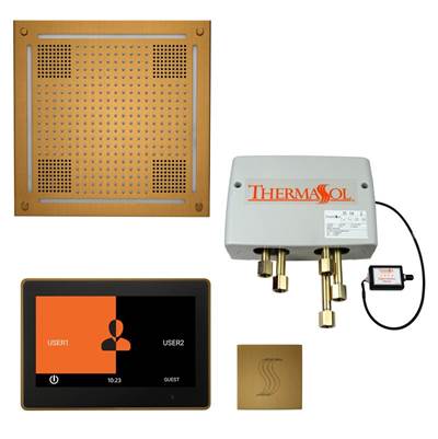 ThermaSol TWPH10US-AB - The Total Wellness Hydrovive Package With 10'' Thermatouch Square