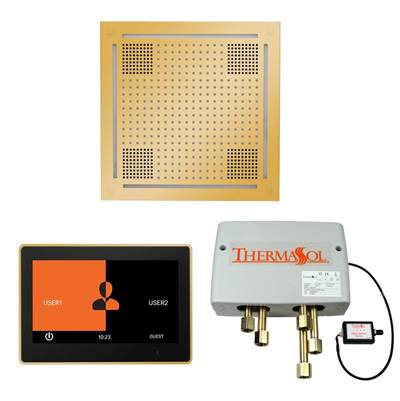 ThermaSol WHSP10S-PG - The Wellness Hydrovive Shower Package With 10'' Thermatouch Square