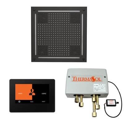 ThermaSol WHSP7S-MB - The Wellness Hydrovive Shower Package With 7'' Thermatouch Square