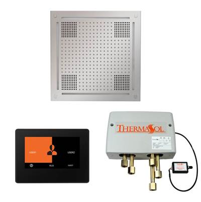 ThermaSol WHSP7S-PC - The Wellness Hydrovive Shower Package With 7'' Thermatouch Square