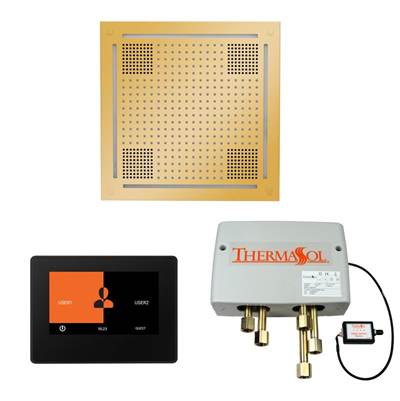 ThermaSol WHSP7S-PG - The Wellness Hydrovive Shower Package With 7'' Thermatouch Square
