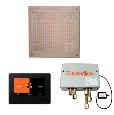 ThermaSol WHSP7S-SN - The Wellness Hydrovive Shower Package With 7'' Thermatouch Square