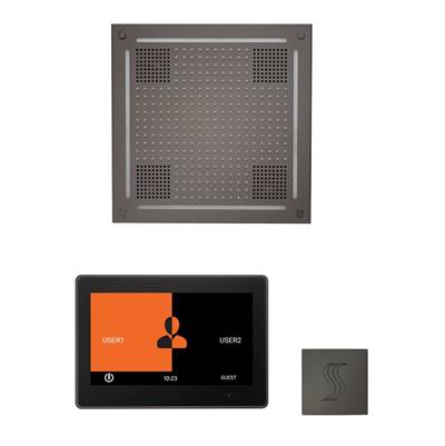 ThermaSol WHSTP10S-BN - The Wellness Hydrovive Steam Package With 10'' Thermatouch Square
