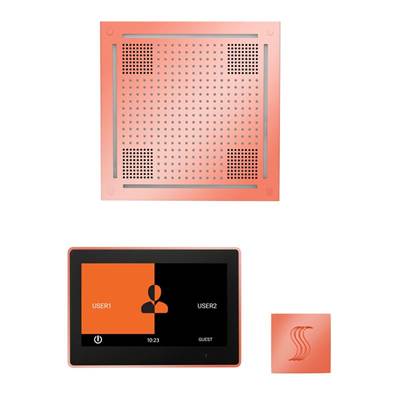 ThermaSol WHSTP10S-COP - The Wellness Hydrovive Steam Package With 10'' Thermatouch Square
