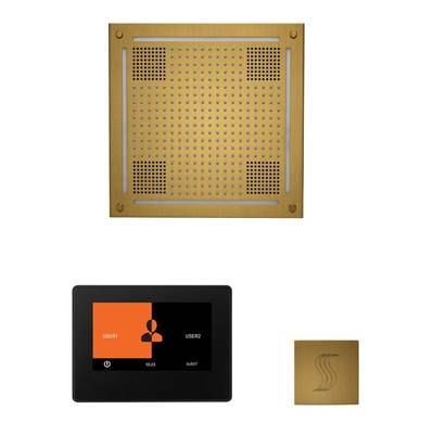 ThermaSol WHSTP7S-AB - The Wellness Hydrovive Steam Package With 7'' Thermatouch Square