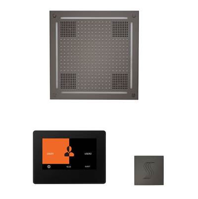 ThermaSol WHSTP7S-BN - The Wellness Hydrovive Steam Package With 7'' Thermatouch Square