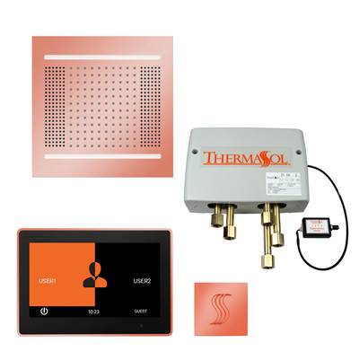 ThermaSol TWPH1410US-COP - The Total Wellness Hydrovive14 Package With 10'' Thermatouch Square