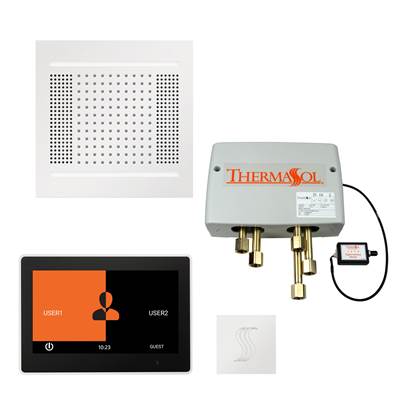 ThermaSol TWPH1410US-WHT - The Total Wellness Hydrovive14 Package With 10'' Thermatouch Square