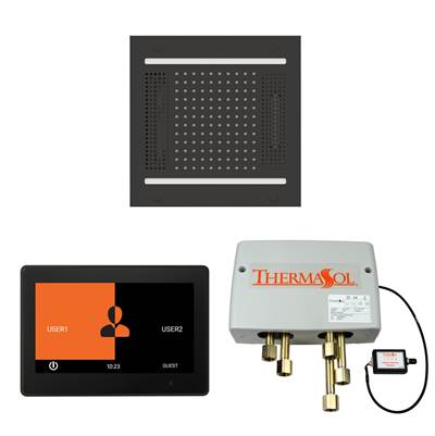 ThermaSol WH14SP10S-MB - The Wellness Hydrovive14 Shower Package With 10'' Thermatouch Square