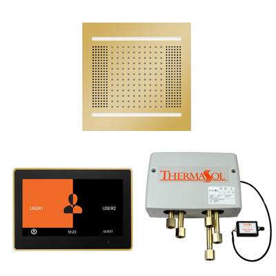 ThermaSol WH14SP10S-PG - The Wellness Hydrovive14 Shower Package With 10'' Thermatouch Square