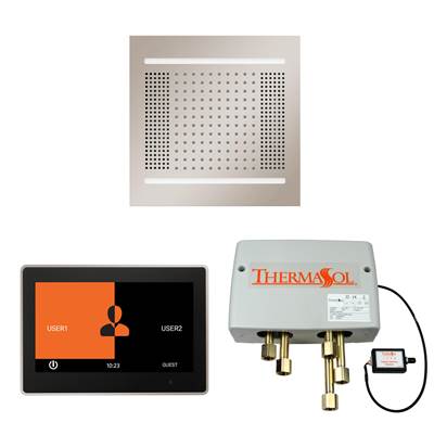 ThermaSol WH14SP10S-PN - The Wellness Hydrovive14 Shower Package With 10'' Thermatouch Square