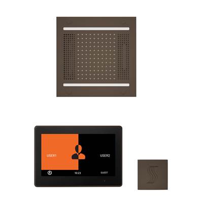 ThermaSol WH14STP10S-ORB - The Wellness Hydrovive14 Steam Package With 10'' Thermatouch Square