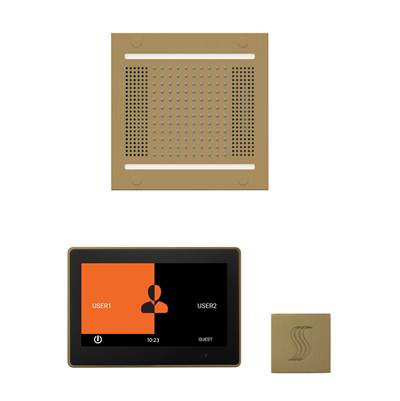 ThermaSol WH14STP10S-SB - The Wellness Hydrovive14 Steam Package With 10'' Thermatouch Square